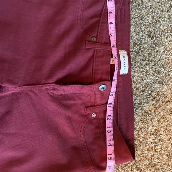 NWOT Lila Ryan Red Bootleg Business Casual Jean Size 29/ US 8 - Picture 8 of 12